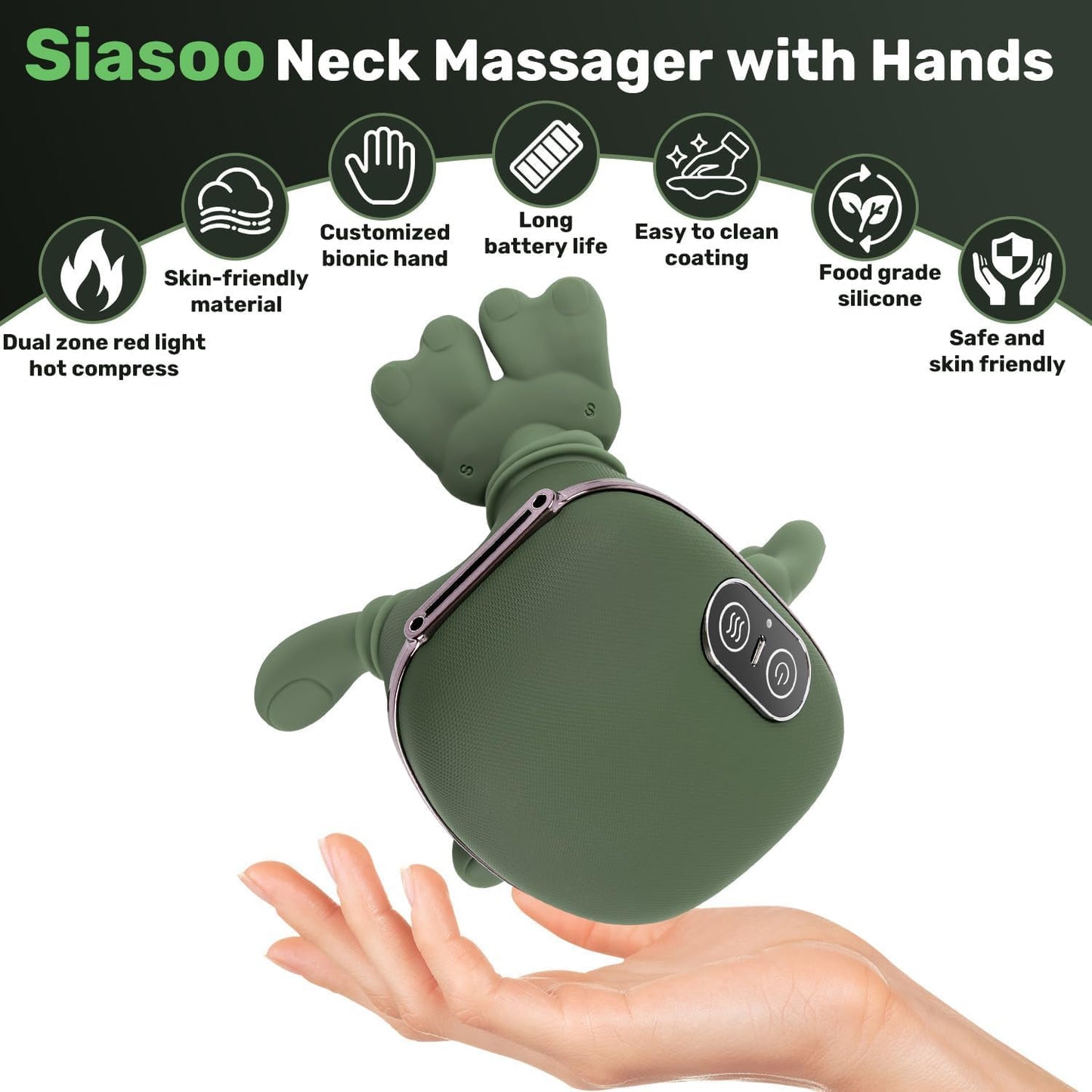 Shoulder and Neck Massager with Heat Heated Massager