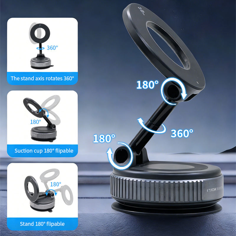 360 Degree Magnetic Car Suction Cup Phone Holder